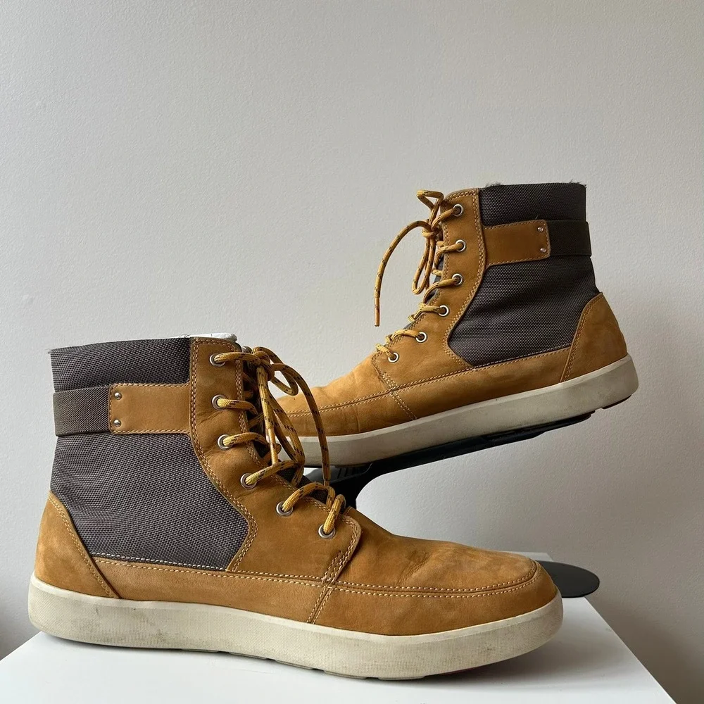 Helly Hansen‎ Waterproof Boots Stockholm Winter 11 Wheat Bungee Cord High Top